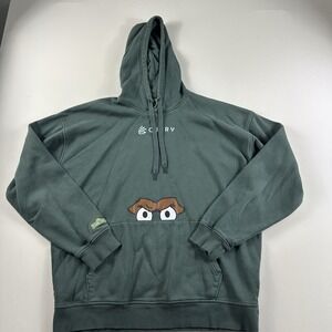 Stephen Curry Under Armour Hoodie Mens L Green Sesame‎ Street Oscar The Grouch